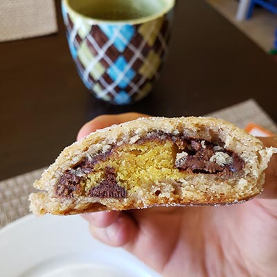 Closeup of a pan dulce